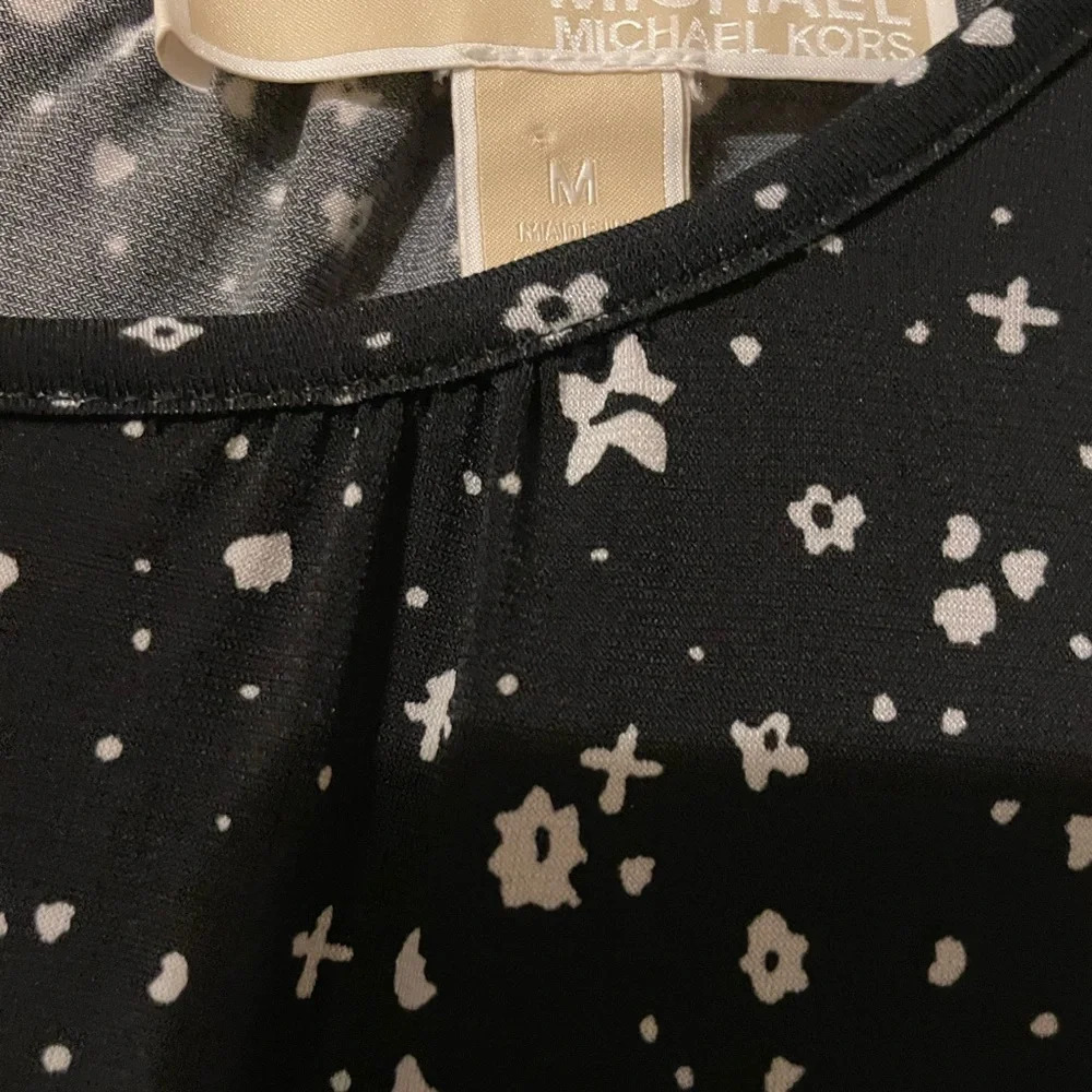 Michael Kors Nora Print Border Maxi Dress Size Medium - Picture 9 of 10